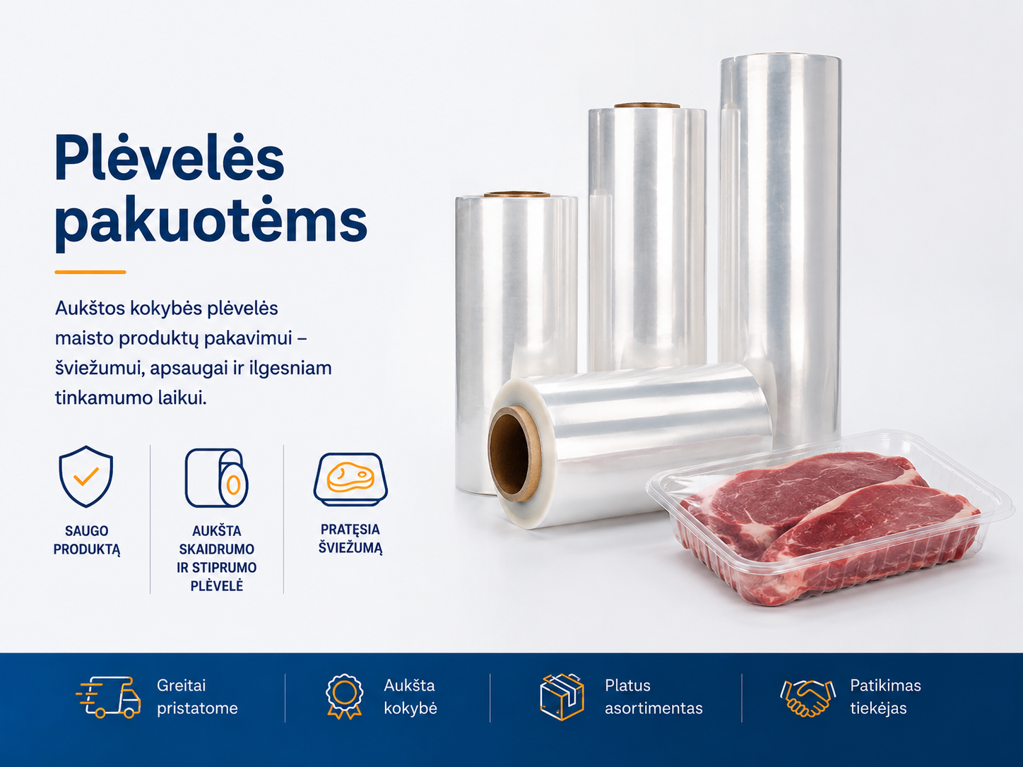 Plėvelės pakuotėms