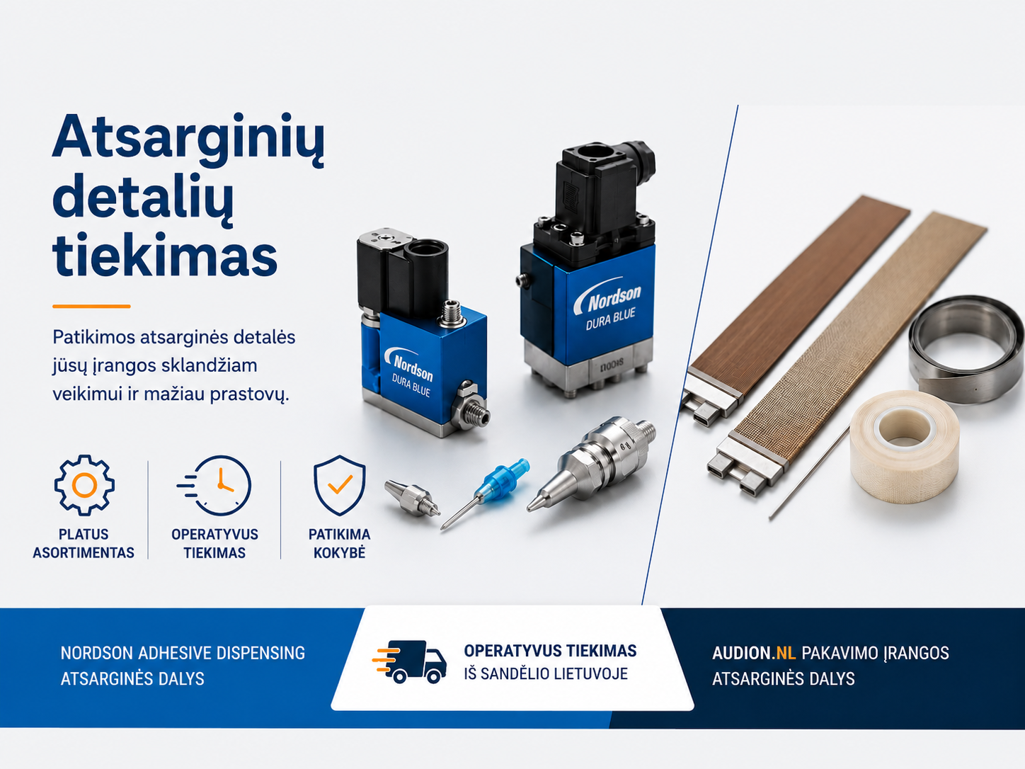 Atsarginių detalių tiekimas
